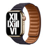 Apple Watch 41 mm Leather Link - M/L (Band fits 140–180mm wrists), Ink, MP843ZE/A