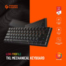 Porodo Gaming Low-Profile TKL Mechanical Keyboard-PDX218 Black with English & Arabic Layout