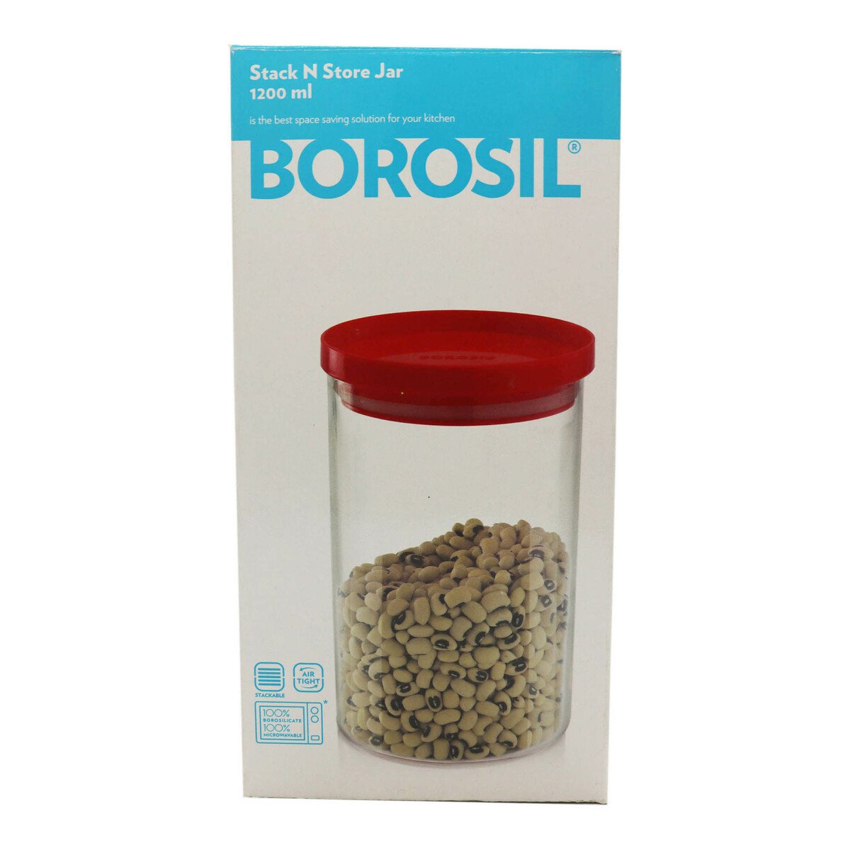 Borosil Glass Jar Stacks 1200ml 961200