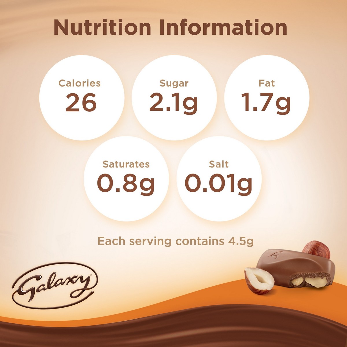 Galaxy Hazelnut Chocolate Bar 90 g