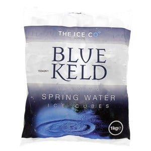The Ice Co. Blue Keld Spring Water Ice Cubes 1 kg