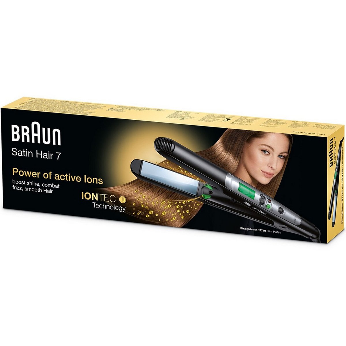 Braun Satin Hair 7 SensoCare Hair Straightener, Black - ST780, Best price  in Egypt