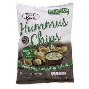 Eat & Real Hummus Chips Creamy Dill 135 g