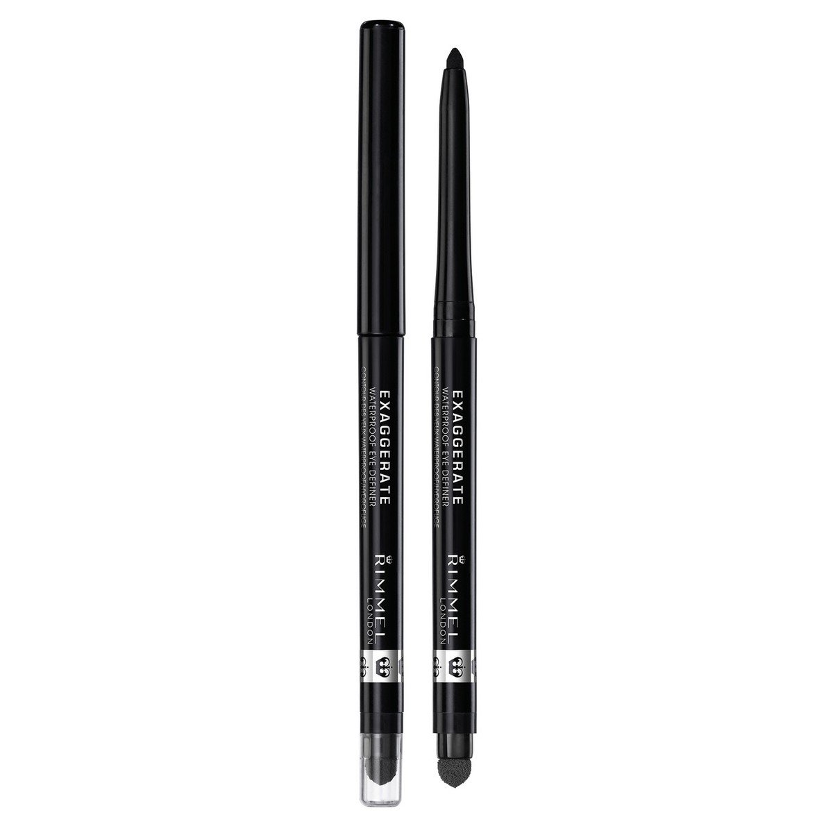 Rimmel London Exaggerate Waterproof Eye Definer 262 Blackest Black A Charcoal Black Shade 1pc