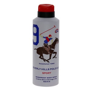 Beverly Hills Polo Club Deodorant Body Spray For Men Sport 9 175 ml