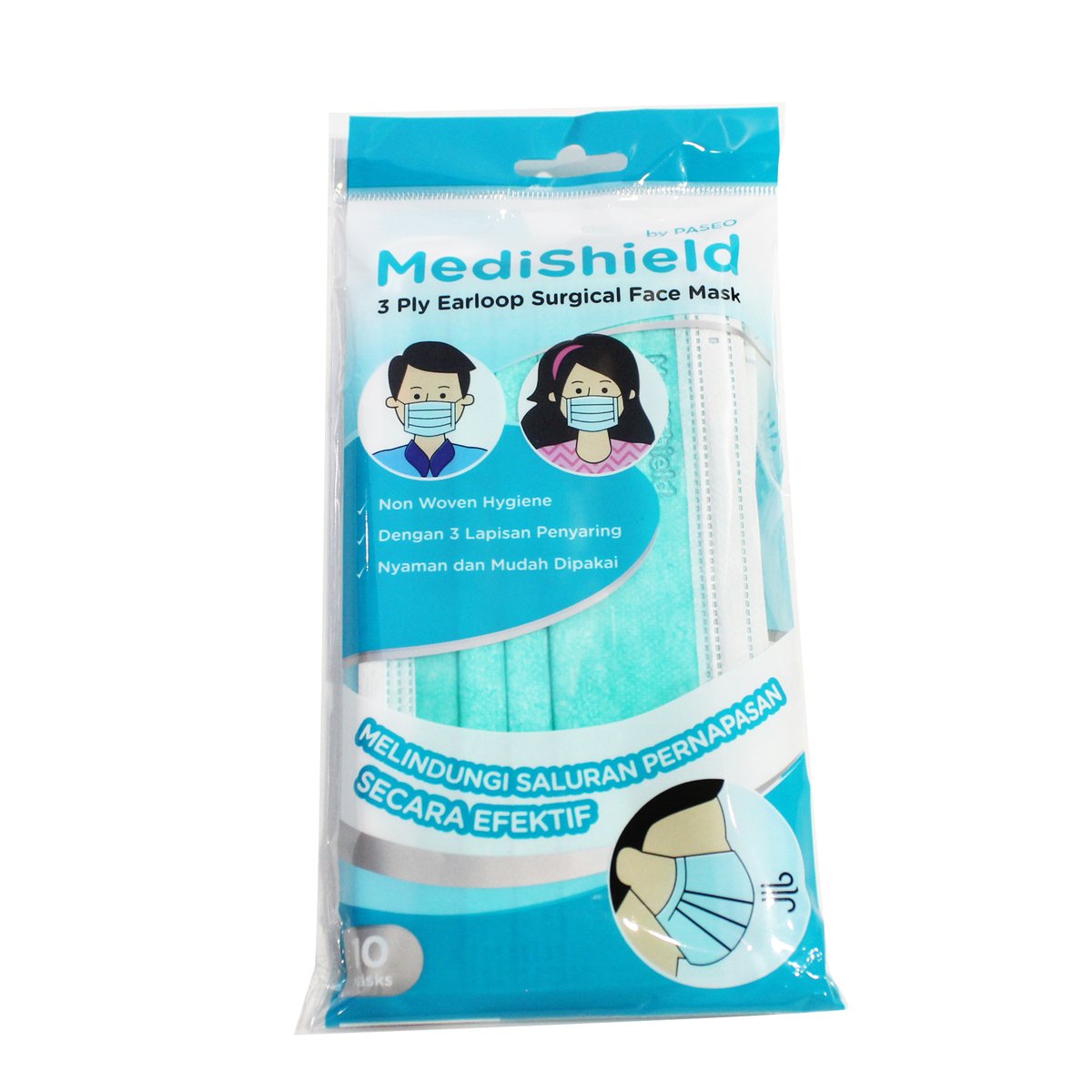 MediShield Face Mask 3 Ply 10s