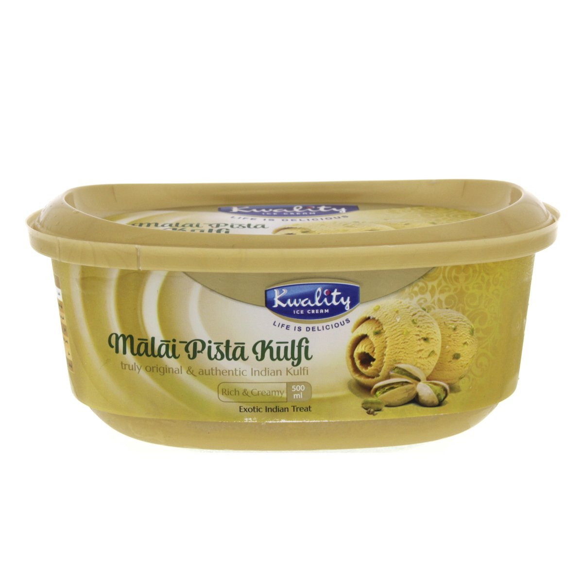 Kwality Malai Pista Kulfi Ice Cream 500 ml