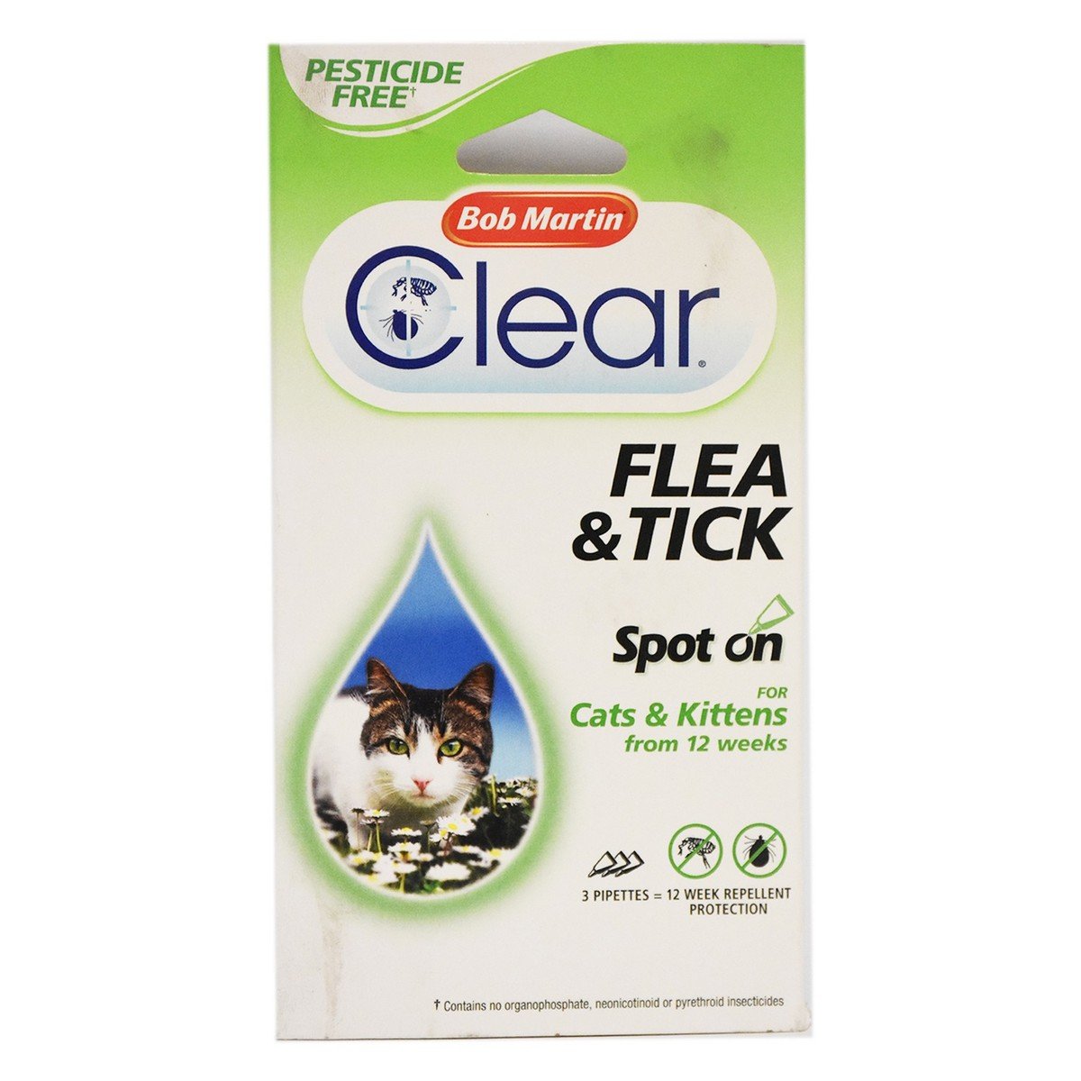 Bob Martin Clear Flea & Tick Spot On 3pcs