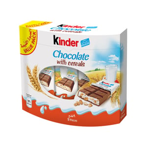 Kinder Chocolate With Cereals 9 pcs