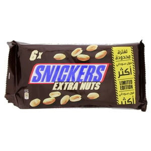 Snickers Extra Nuts 6s X 50g