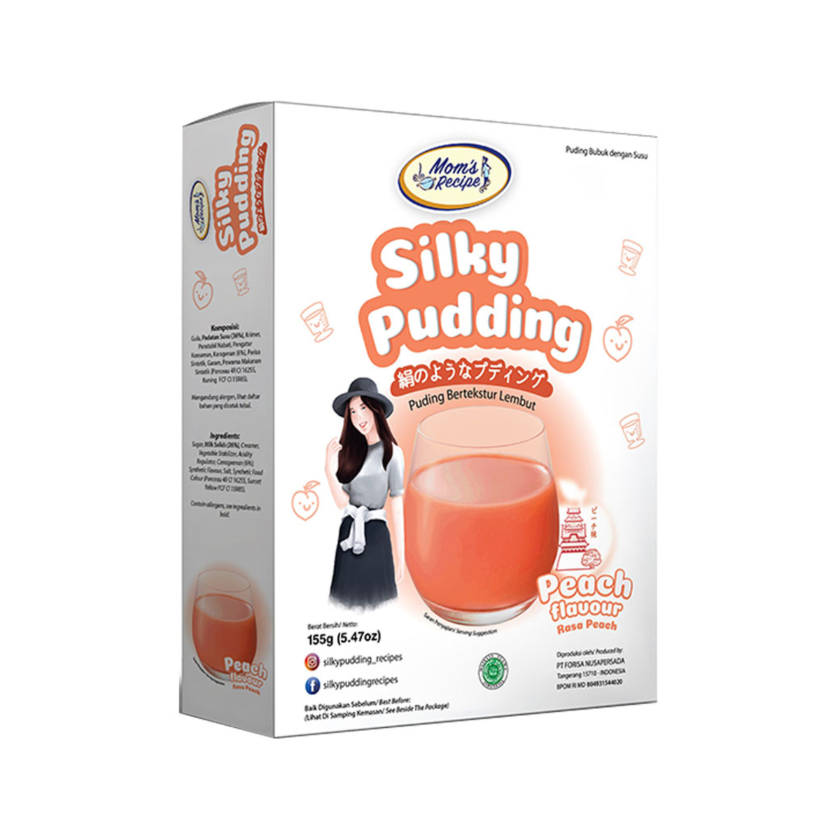 Silky Pudding Rasa Peach 155g