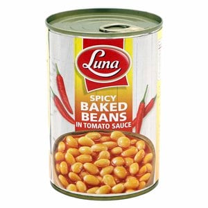 Luna Spicy Baked Beans In Tomato Sauce 400 g