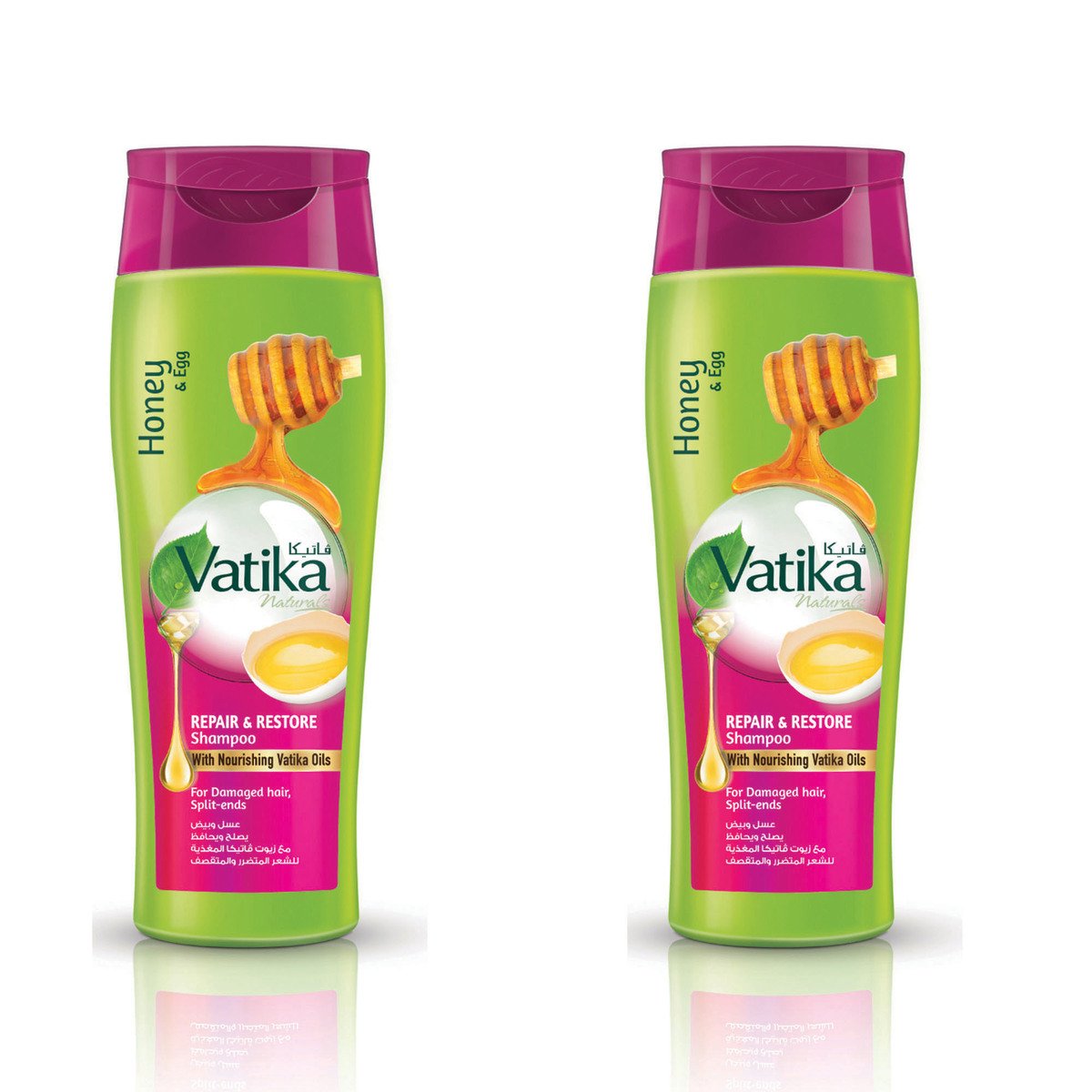 Vatika Honey And Egg Repair And Restore Shampoo 2 x 400 ml
