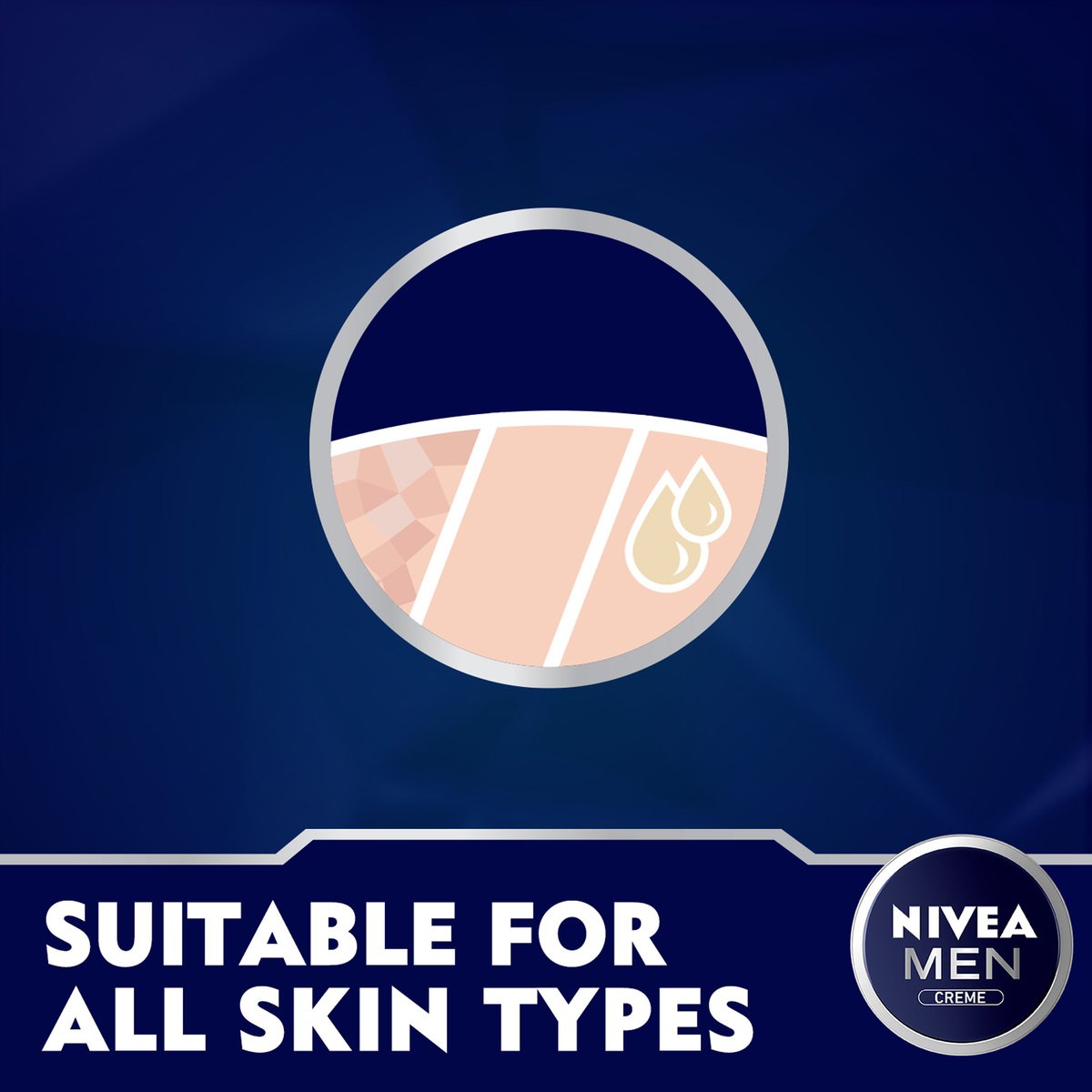 Nivea Men Face Body & Hands Moisturising Cream Creme 75 ml