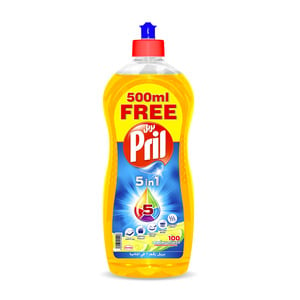 Pril Dishwash Liquid Lemon 1 Litre + 500 ml