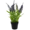 Home Style Artificial Flower With Pot Lavender