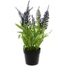 Home Style Artificial Flower With Pot Lavender