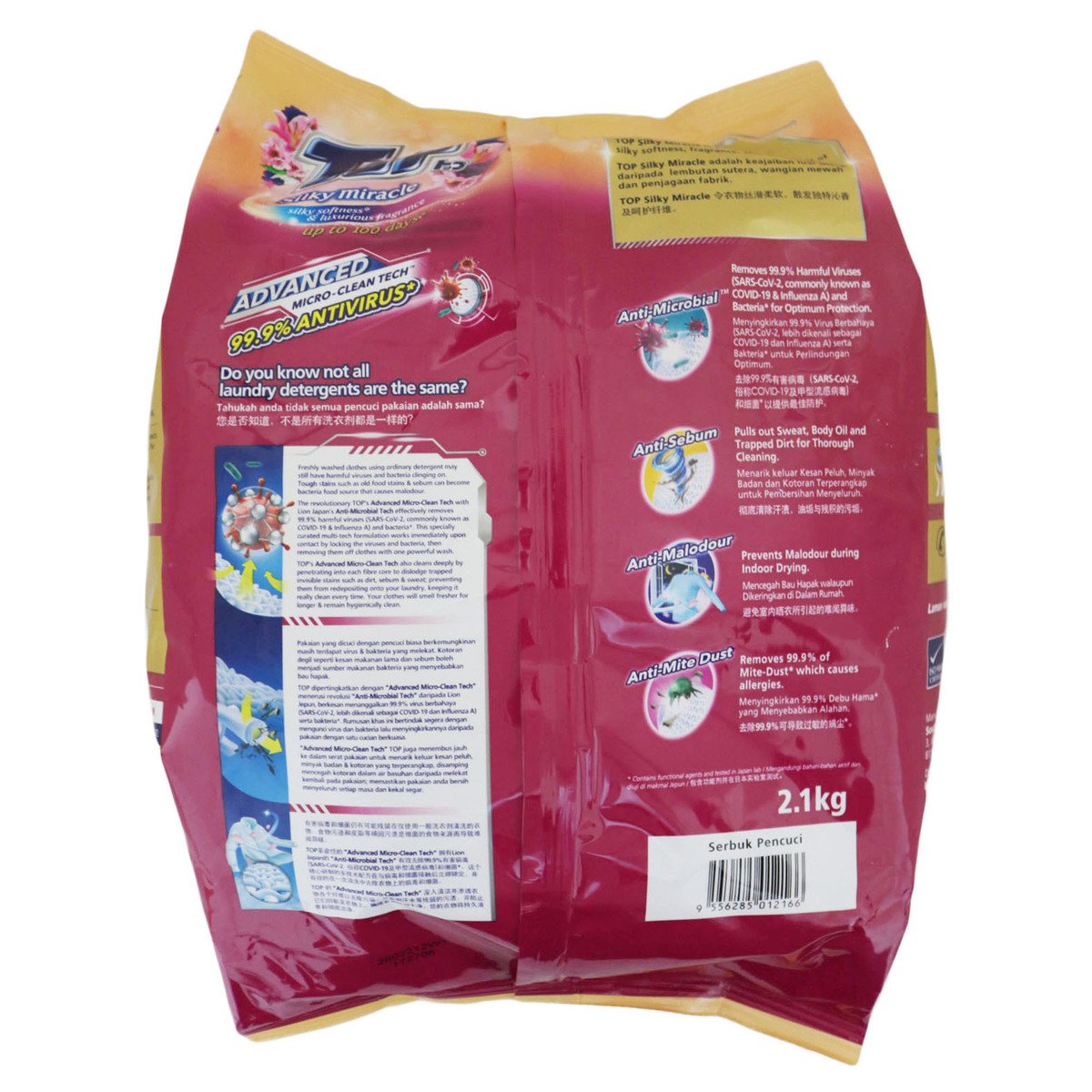 Top Silky Miracle Washing Powder 2.1Kg