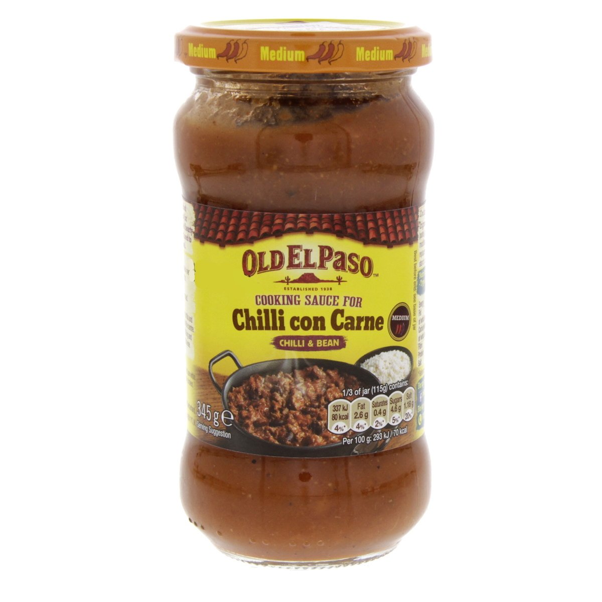 Old El Paso Cooking Sauce For Chilli Con Carne 345 g