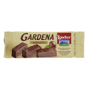 Loacker Gardena Milk Chocolate Coated Wafers With Hazelnut Cream 38g