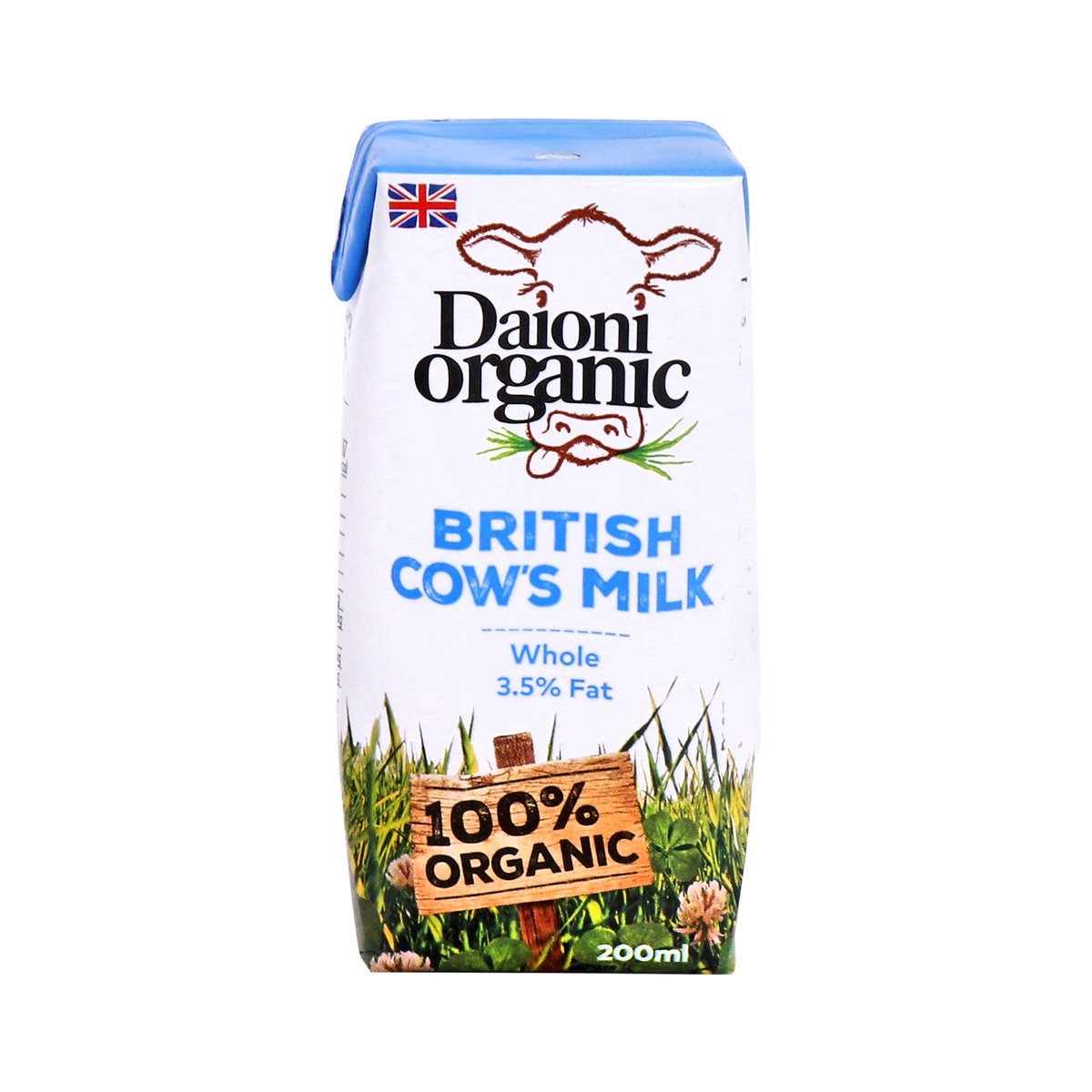 Daioni Organic British Whole Cows Milk 200 ml