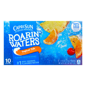 Capri Sun Flavored Water Beverage Roarin' Waters Tropical Tide 1.77 Litre