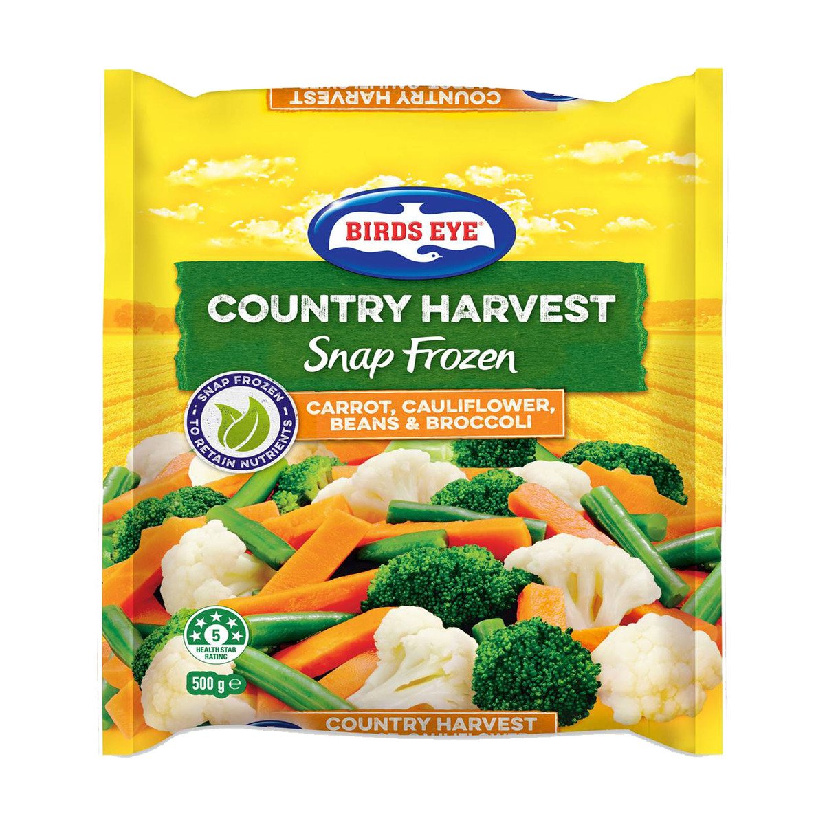 Birds Eye Country Harvest Snap Frozen Carrot, Cauliflower, Beans