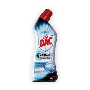 Dac 6x Effect Power Gel Toilet Cleaner Max White 750 ml