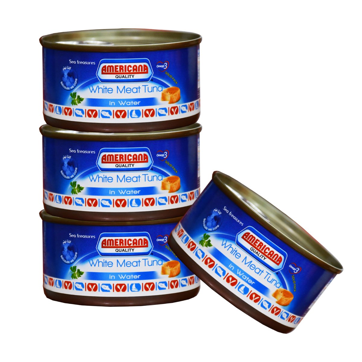 Americana White Meat Tuna In Water 4 x 160 g