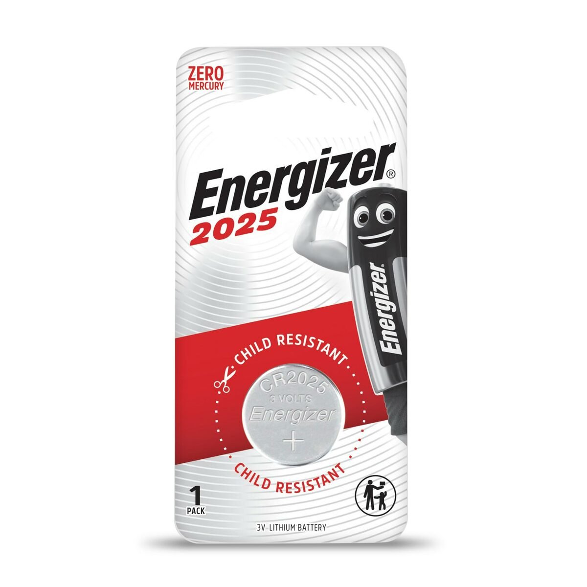 Energizer Lithium Battery CR2025 1pc