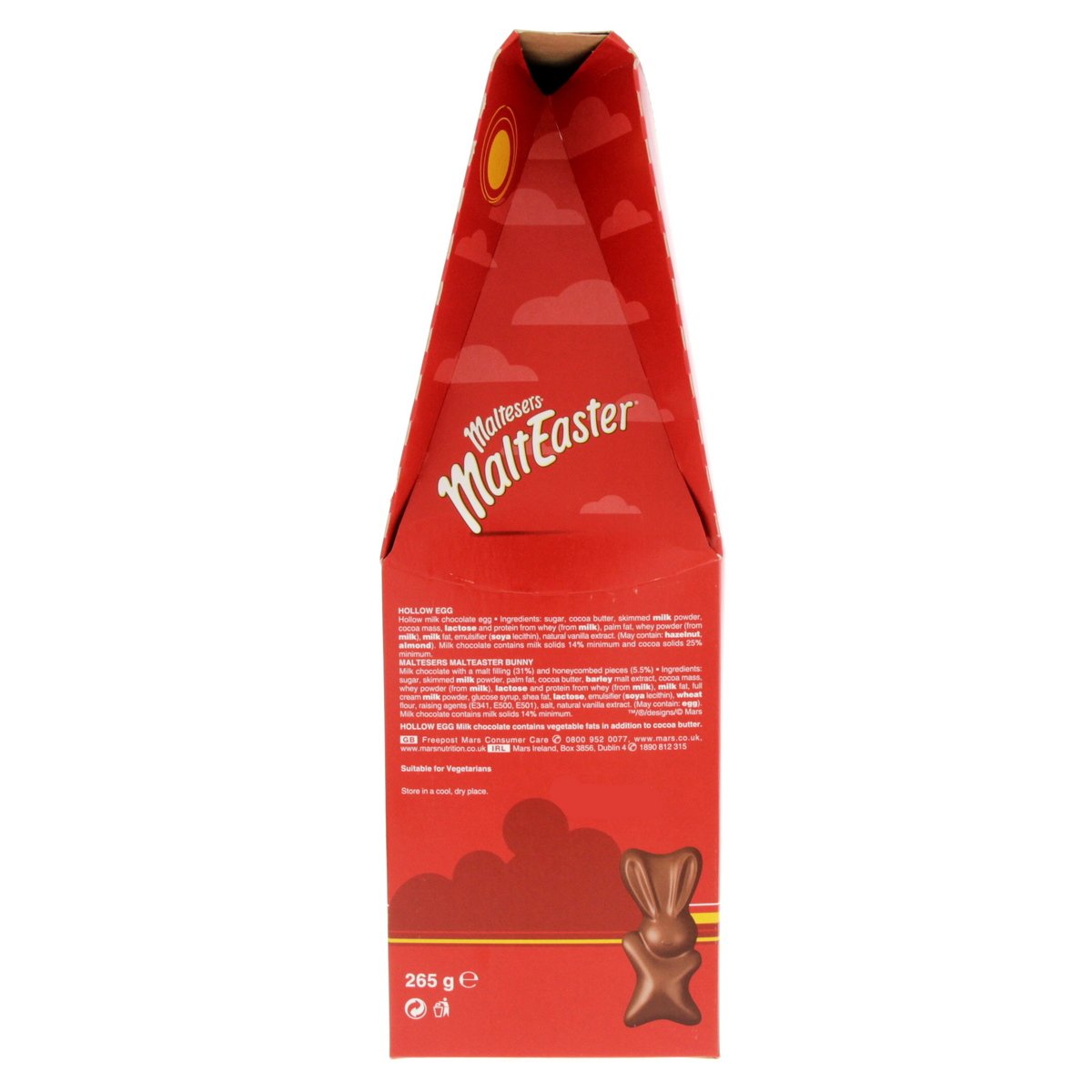 Maltesers Malt Easter A Hollow Milk Chocolate Egg With 3 Malt Easter Bunnies 265 g