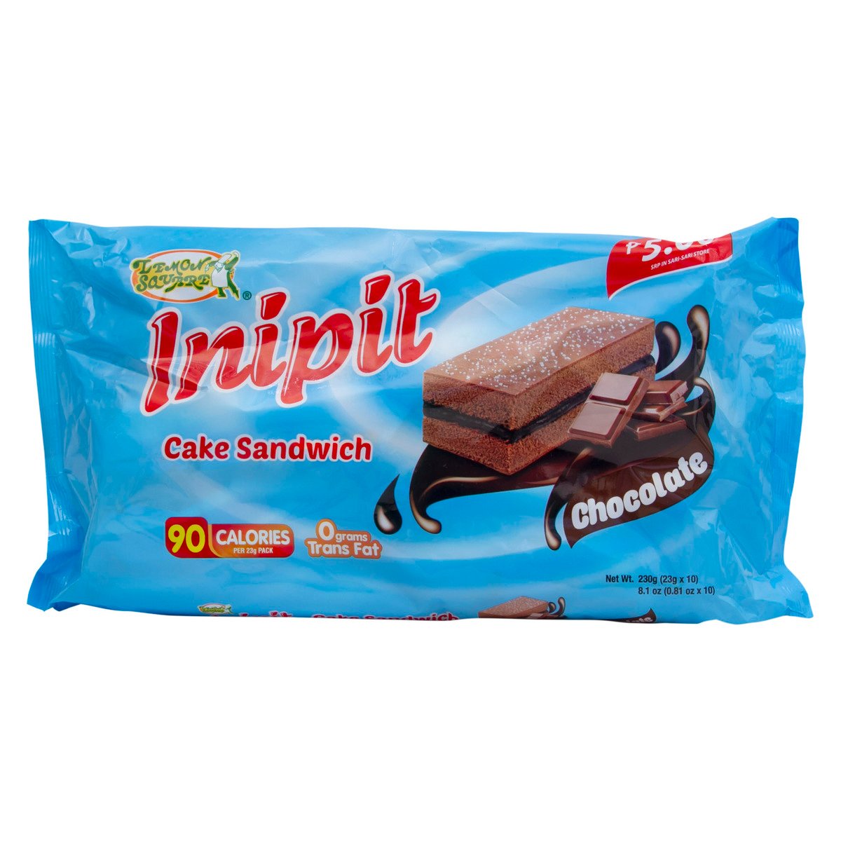 Lemon Square Inipit Chocolate Cake Sandwich 10 x 23 g