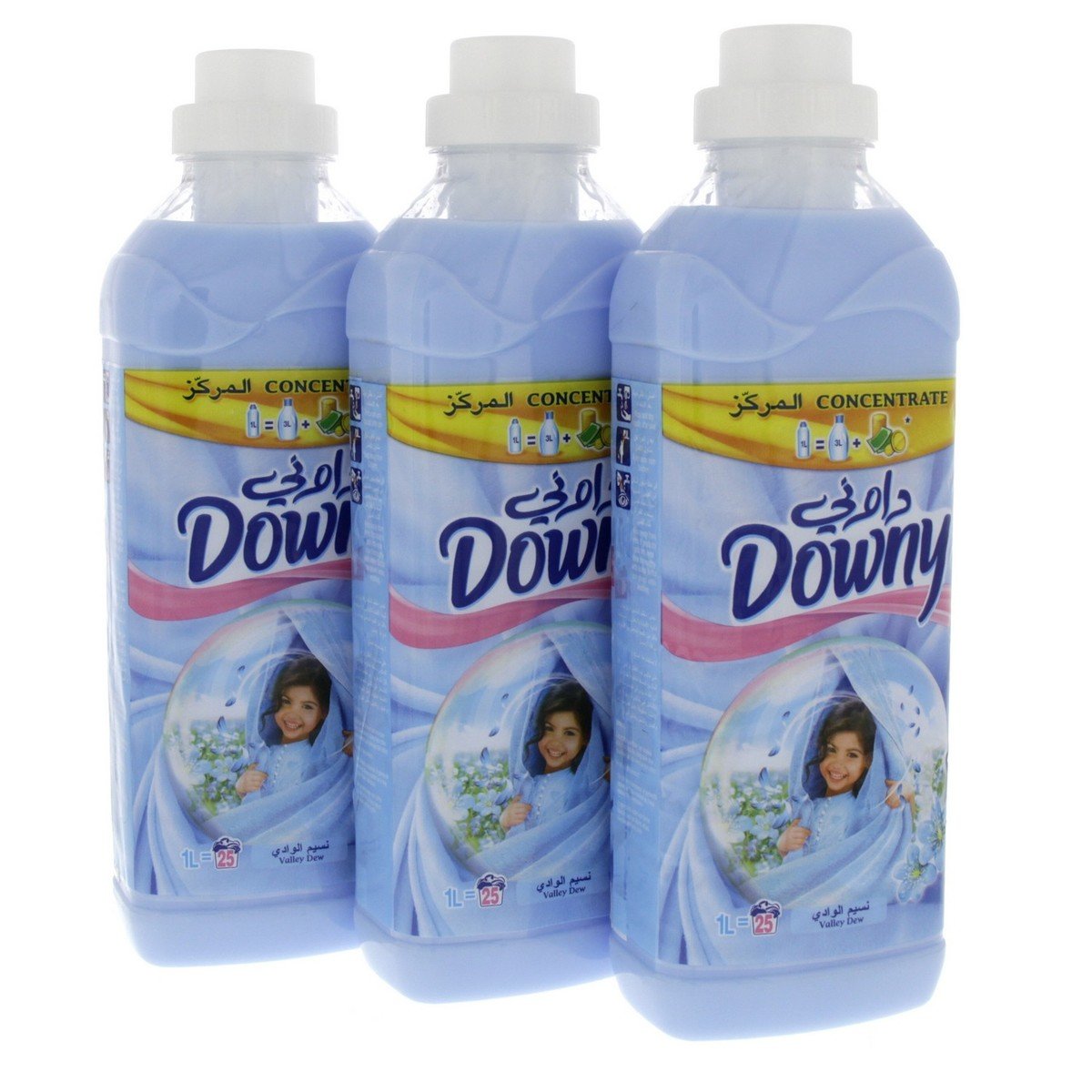 Downy Concentrate Valley Dew 1 Litre x 3 pcs