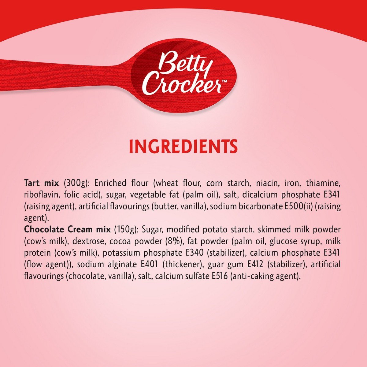 Betty Crocker Tart Mix Chocolate 450 g