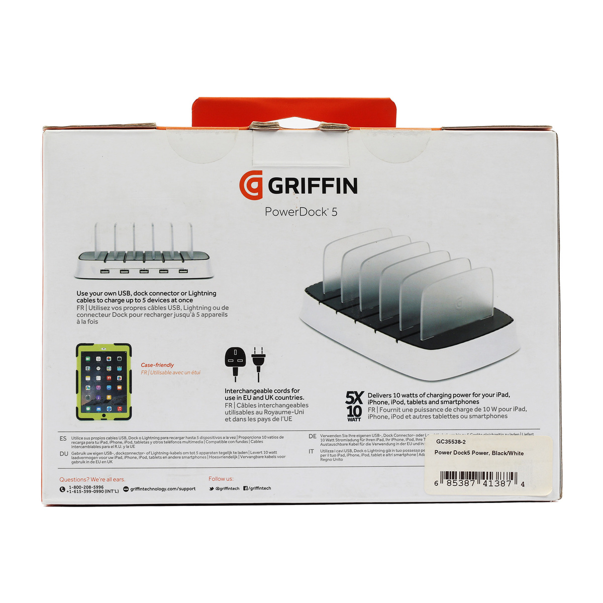 Griffin Power Dock 5 GA39677 Black/White