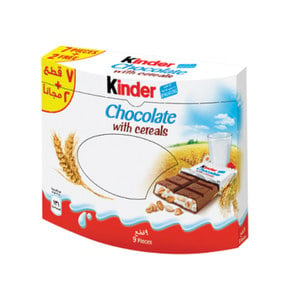 Kinder Chocolate With Cereals 9 x 23.5 g