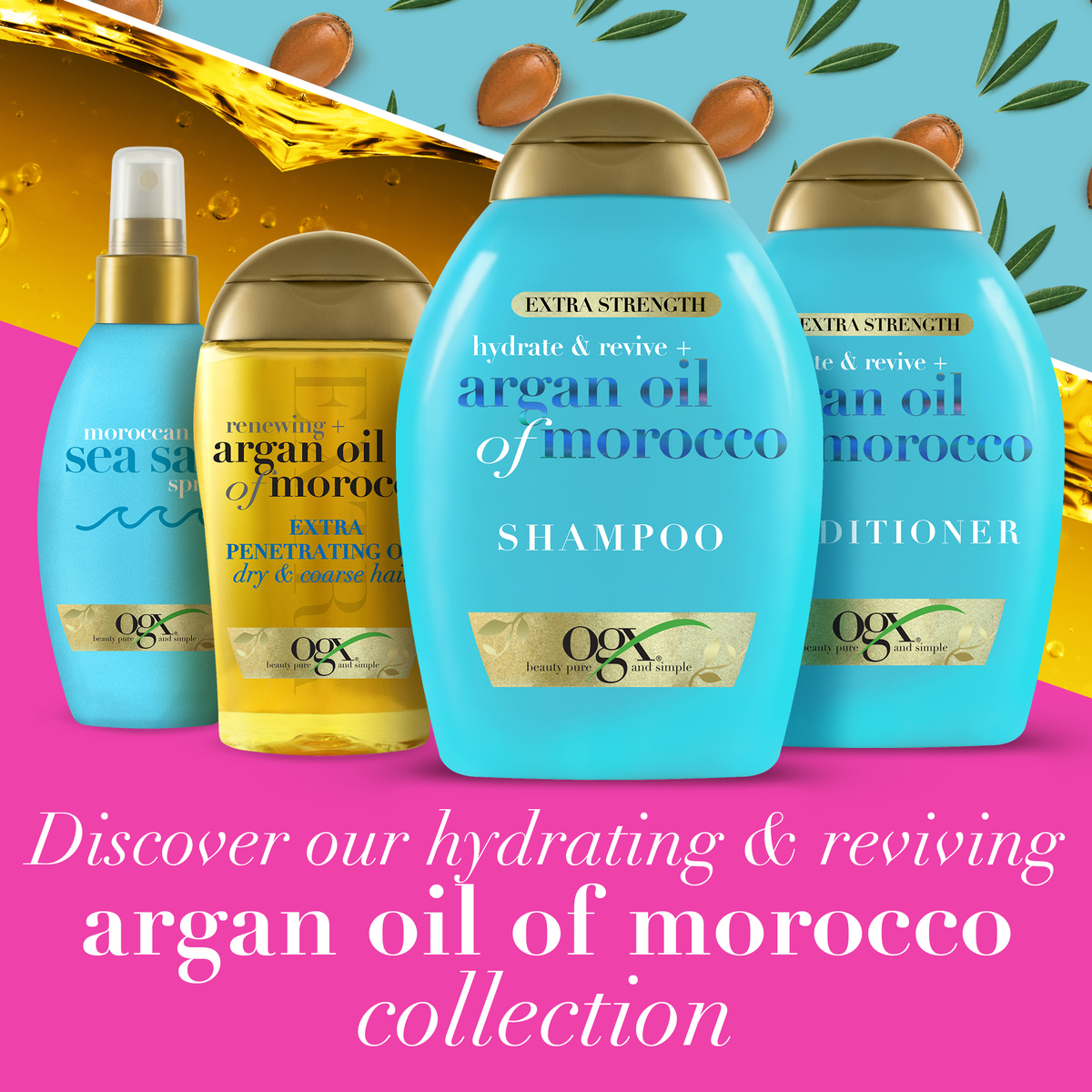 OGX Shampoo Extra Strength + Argan Oil Of Morocco 385 ml