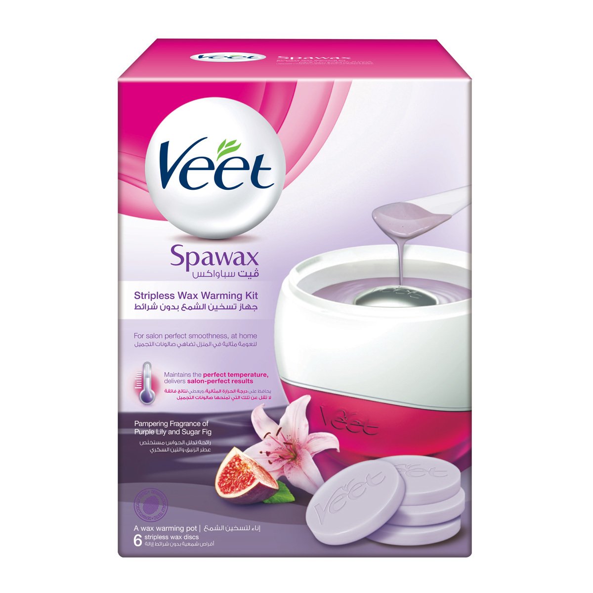 Veet Spawax Stripless Wax Warming Kit 6 pcs