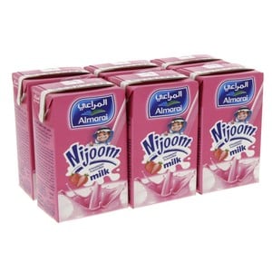 Almarai Nijoom Strawberry Flavoured Milk 150 ml x 5 pcs + 1