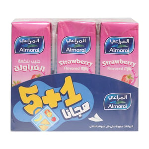 Almarai UHT Milk Strawberry 6 x 200 ml