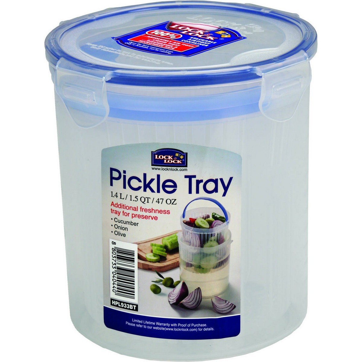 Lock&Lock Pickle Tray HPL933BT 1.4Ltr