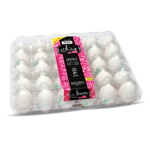 Jenan White Eggs Small 30 pcs