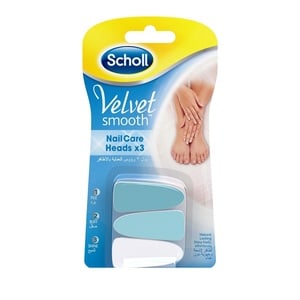 Scholl Velvet Smooth Electronic Nail Care Refill Heads 3pcs