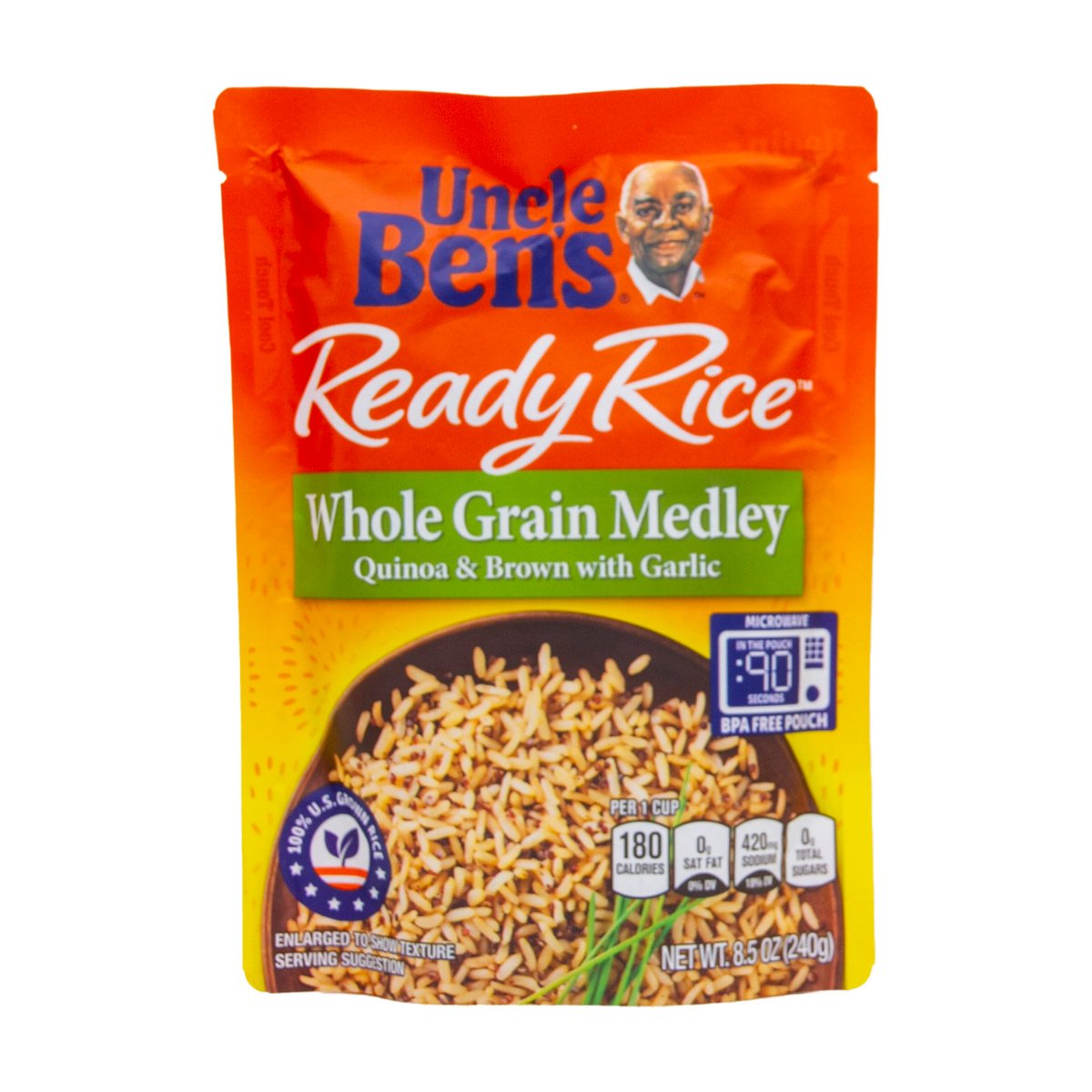 Uncle Ben's Ready Rice Whole Grain Medley Quinoa & Brown with Garlic 240 g