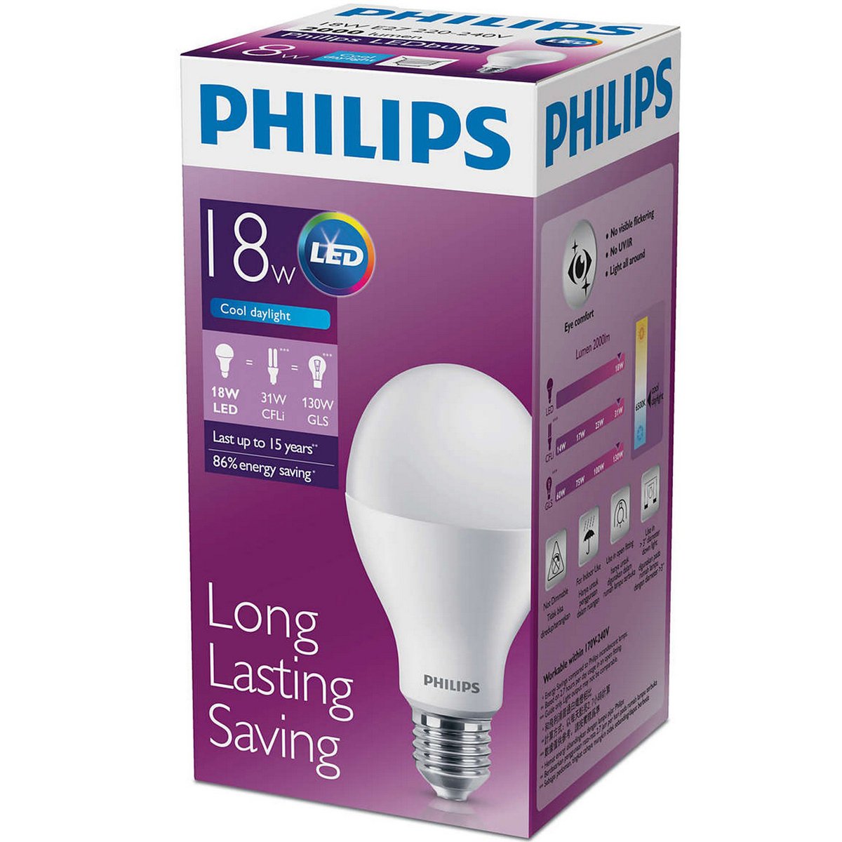 Philips LED Bulb 18-130W E27 6500K A67 Online at Best Price | LED Bulb | Lulu Oman