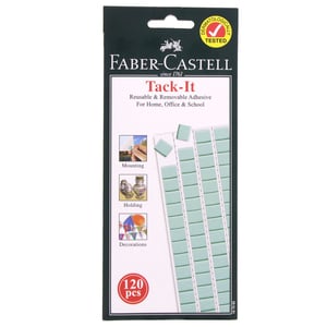 Faber-Castell Tack-it Removable Reusable Adhesive Wall Art Craft 120 Stickers