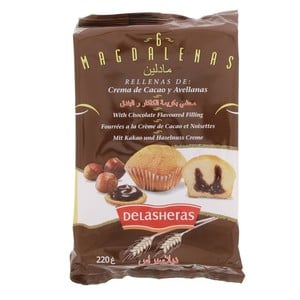 Delasheras Chocolate Flavoured Filling Magdalenas 220 g