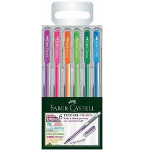فايبر-كاستل أقلام حبر جل ملونة 6 حبات 242622