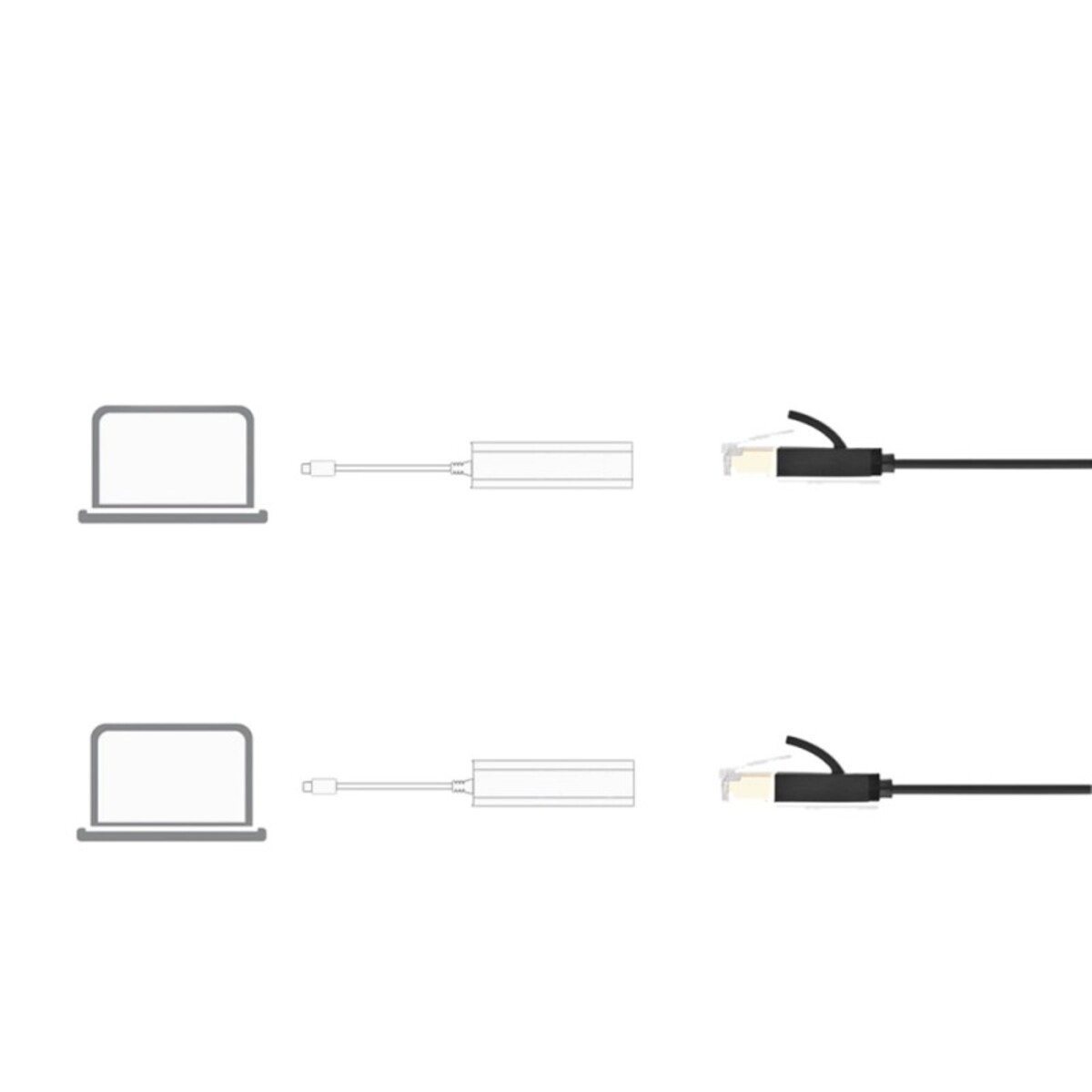 Trands Type C To Lan Adapter USB C Thunderbolt to RJ 45 Female Connector for MacBook Pro, ChromeBook Pixel, Surface Book NW909