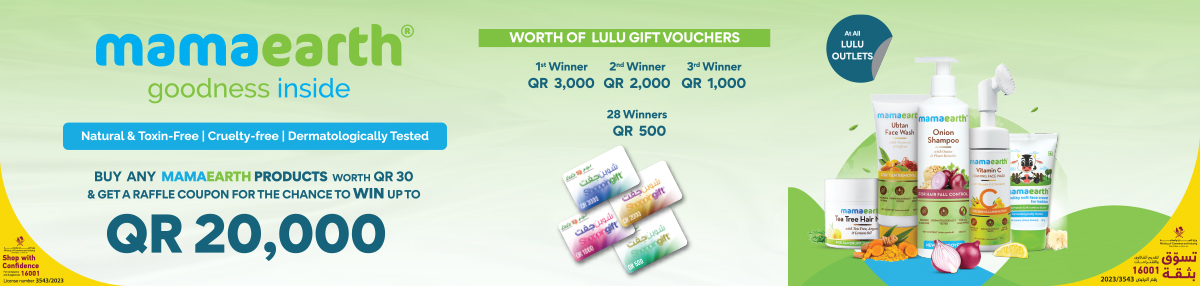 Visit #LuLuQatar and buy P&G products worth QAR.25, get a E-Raffle Coupon  to Win LuLu Gift Voucher worth QAR 50,000. The promotion is…